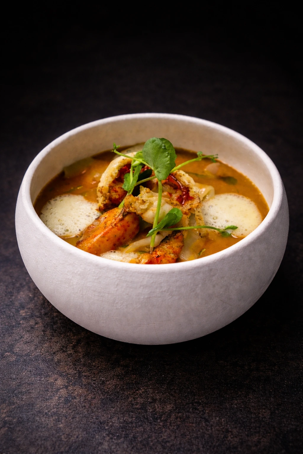 Assiette gastronomique créative cuisine raffinée